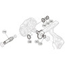 Запчасть для катушки SHIMANO GEAR SET набор шестеренок главной пары PK0391